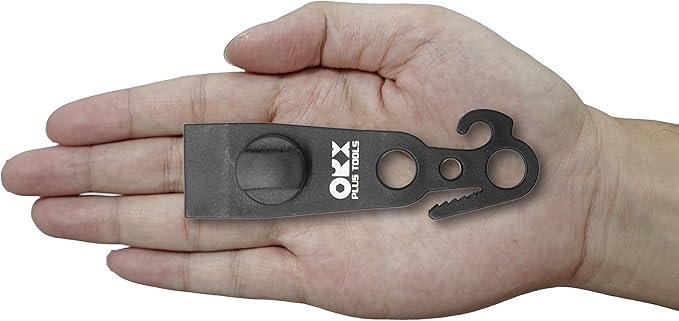 ORXPLUS TOOLS 4pcs Tarp Clips Thumb Screw with Hook Tail Knot-FreeTent Clips Awning Clamp Set Tent Clamps for Camping Canopies, Car Cover, Winter Boat Cover, Pool Cover, Sun Shade