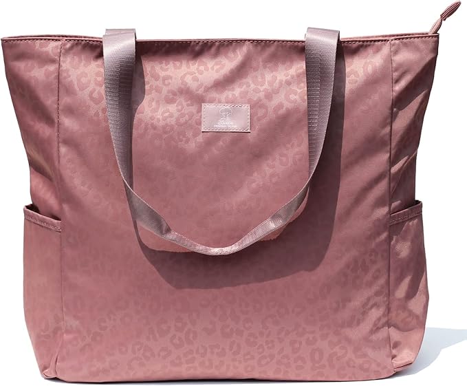 ESVAN Original Floral Water Resistant Large Tote Bag Shoulder Bag for Gym Beach Travel Daily Bags Upgraded