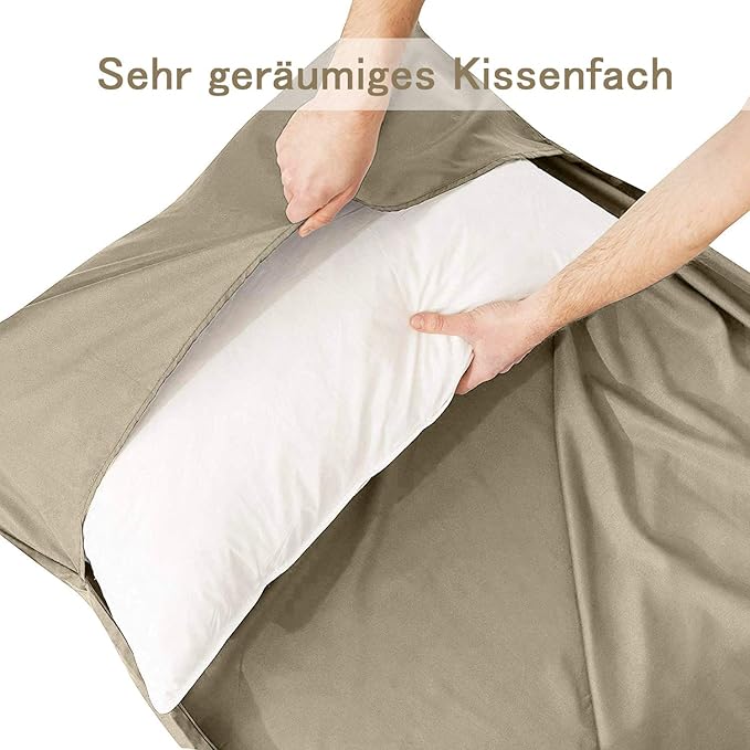 Sleeping Bag Liner,Travel Sheets & Adult Sleep Sack & Self Tan Sleep Sack for Backpacking,Hotel, Hostels, Lightweight Single Camping Sleep Pod
