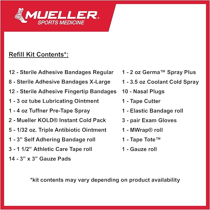 MUELLER Sports Medicine Medi Kit Refill Kit, For Men and Women, One Size