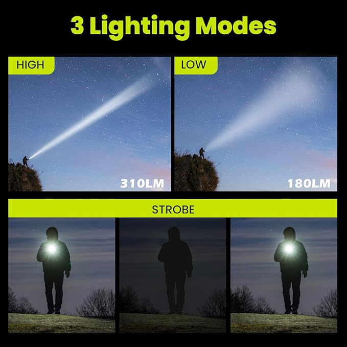 Telescopic Camping Light, 3000mAh Rechargeable Camping Lantern - 2 Dimmable Modes & 3 Flashlight Modes, IPX4 Waterproof, Portable Collapsible Light for Camping, Hiking, Home Emergency