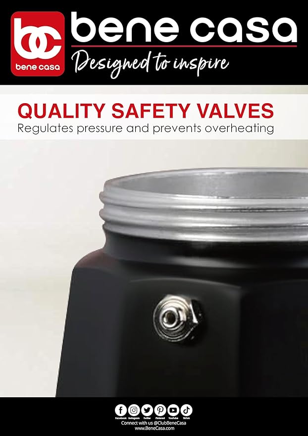 Bene Casa Black Portable Electric Espresso Maker/Cafetera, 1-3 Cups/Shots (1, BLACK)