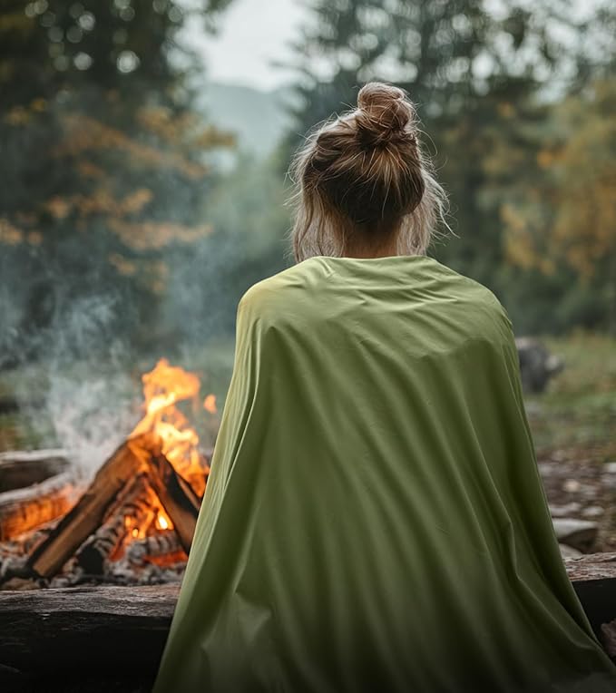 Ultralight Warm Weather Sleeping Bag - Portable, Waterproof, Compact Lightweight, Comfort with Compression Sack - Great for Outdoor Camping, Backpacking & Hiking