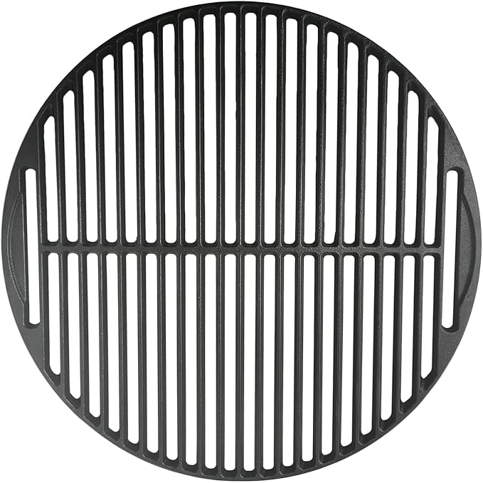 18 3/16" Round Cast Iron Cooking Grid for Large Big Green Egg Accessories, Grate Grids for Any 18" Kamado Grills Replacement Parts