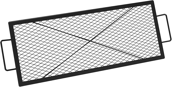 onlyfire Barbecue Rectangle X-Marks Fire Pit Cooking Grate, 36-Inch