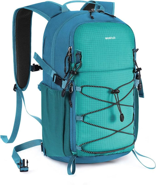 ECOHUB Small Hiking Backpack for Men Women, 20L Lightweight Travel Backpacks Water Resistant Camping Cycling Hiking Daypack
