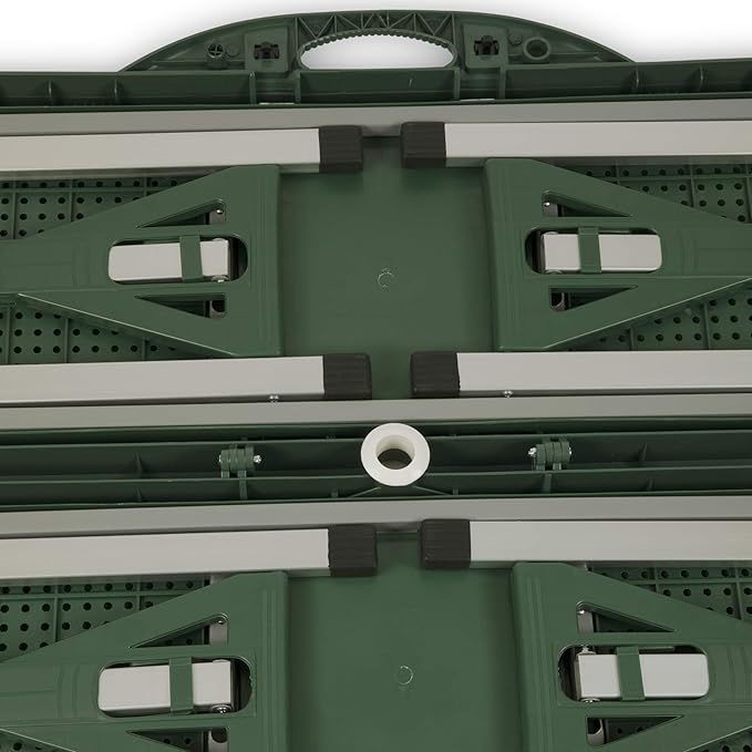 PICNIC TIME Star Wars Mandalorian Grogu Folding Picnic Table, Camping Table, Outdoor Table with Umbrella Hole, (Hunter Green)