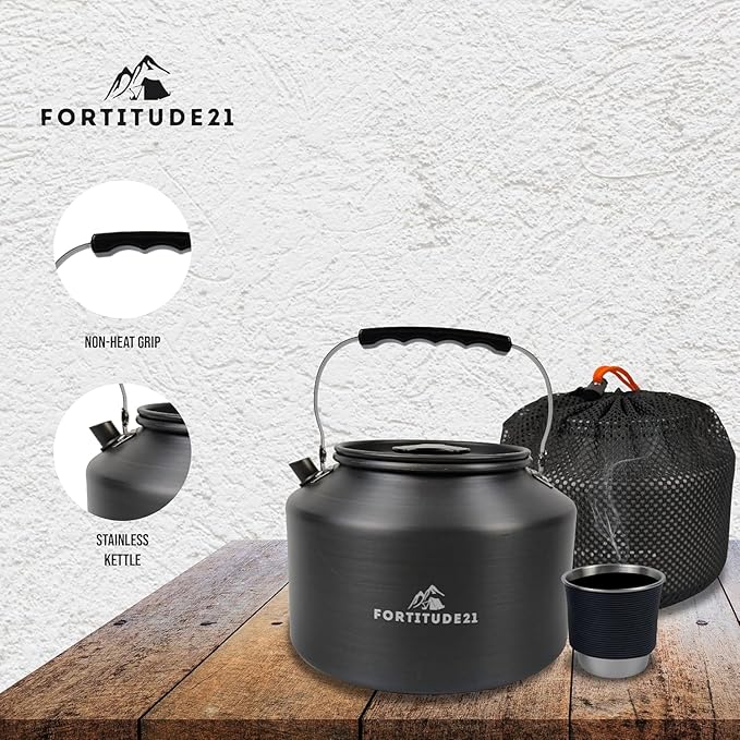 Tea Kettle for Stovetop, 2.2L Teapot for Boiling Water, Camping Kettle for Stove Top, Coffee and Water Kettle for Stovetop Use, Camp Kettle for Tea Brewing