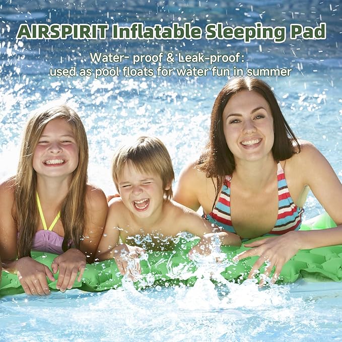 Inflatable Sleeping Pad with Pillow for Camping-Built in Foot Pump Fast Inflation-Ultralight Upgraded Durable Compact Sleeping Mat Moisture Proof Air Mattress for Backpacking,Hiking,Travel,Tent