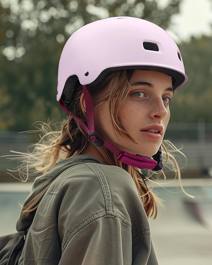 OutdoorMaster Skateboard Cycling Helmet - Two Removable Liners Ventilation Multi-Sport Scooter Roller Skate Inline Skating Rollerblading for Kids, Youth & Adults