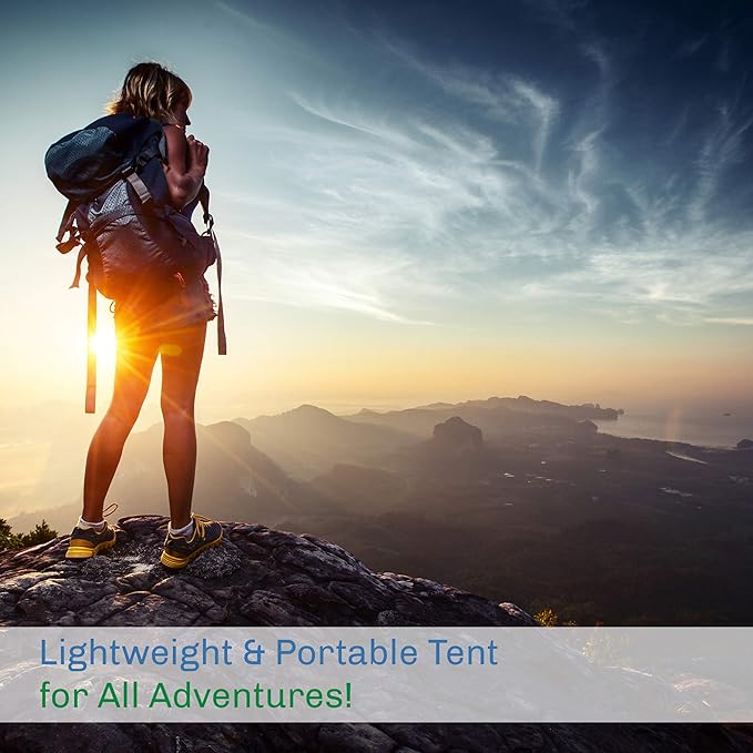 2 Person Camping Tent with Rain Fly and Carrying Bag