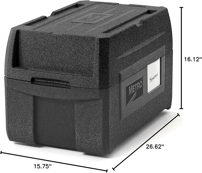 Metro Mightylite ML180XL Top Load Insulated Food Carrier - Professional-Grade Multipurpose Pan Carrier, Insulated Cooler and Food Warmer with Extra Capacity Lid - 45 qt or 5 Pan Capacity