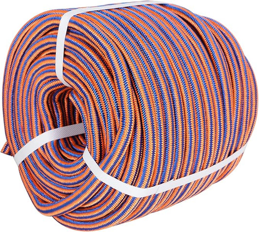 Arborist Tree Rope, 1/2inch by 100FT, 12 Strand Bull Rope up to 8000lbs Tensile Strength, Blue and Orange