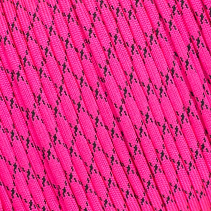 Parachute 550 Paracord Type III 7 Strand - (Little Black Pink, 100 Feet)