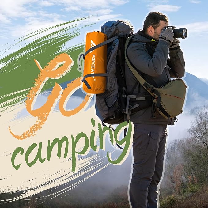 Forceatt Tent for 1-2 Person PU3000mm Water Resistance Camping Tent Lightweight Tent with Vestibule Suitable for Camping Hiking Scout Easy Setup