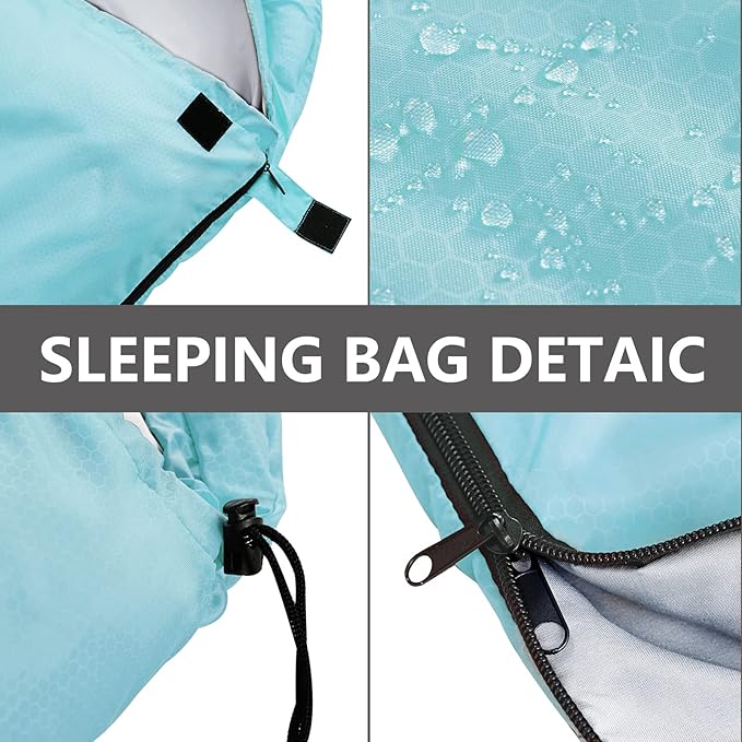 Sleeping Bags for Adults,Kids & Girls-Warm & Cold Weather Lightweight Waterproof Sleeping Bag Backpack with Compact Bag,Great for 3-4 Seasons Hiking,Camping and Outdoor Mountaineering