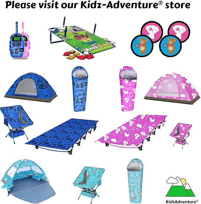 Kids Camping Cot and Toddler Travel Bed | Lightweight and Compact Cots for Sleeping | 5’9” x 27.5” x 5.3” – Portable Folding Cot for Toddler, Kids, Youth and Even Adults