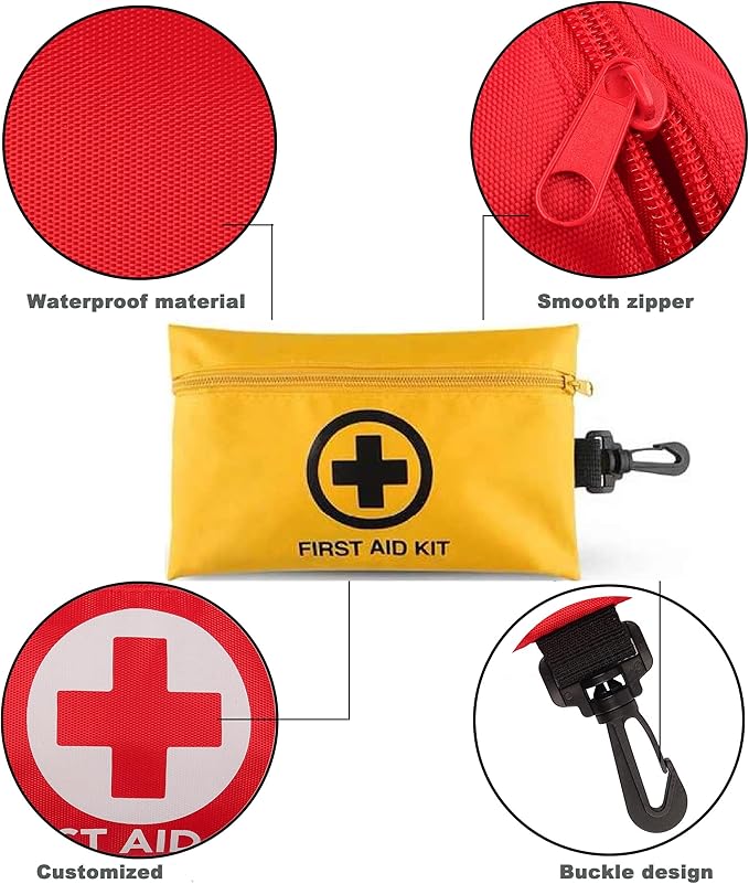 Galaxy 251 Pcs First Aid Kits for Survival Emergency Trauma Military Combat Tactical Medical Hunting Camping Hiking IFAK EMT Bag (__151 Pcs Mini First Aid Kits)