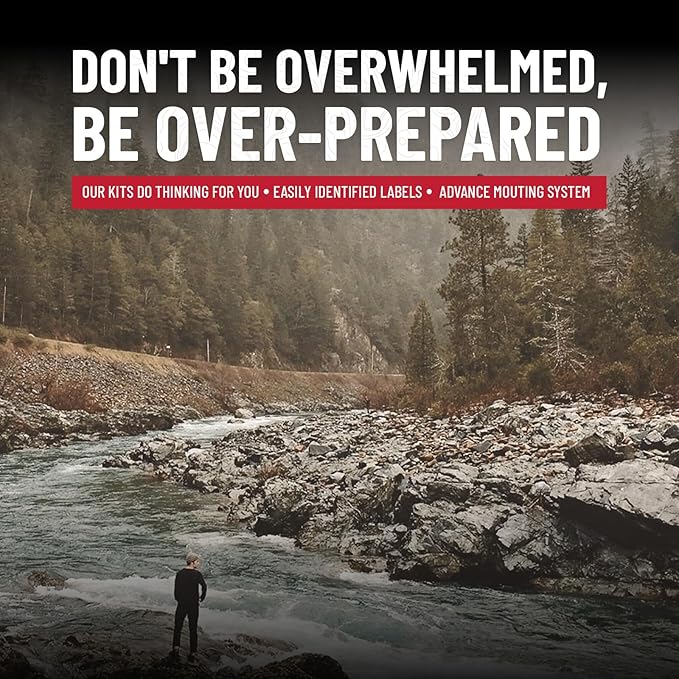 Surviveware 238 Pcs Comprehensive Premium Survival First Aid Kit - Medical Emergency Kit for Travel Camping Gear, Home Essentials & Outdoor Emergencies - HSA & FSA Eligible Survival Kit