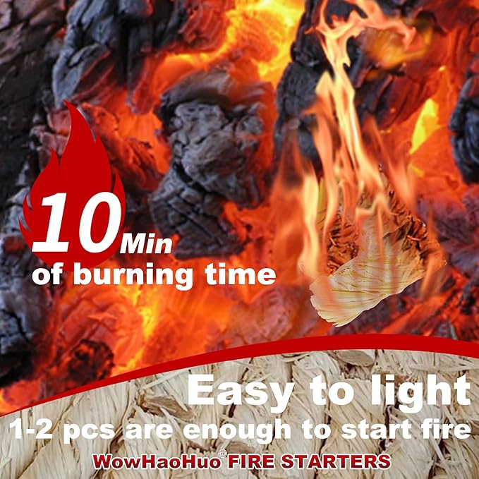 165Pcs Fire Starters for Fireplace, Campfire, BBQ, Grill Starter - All-Weather Firestarter - Charcoal Starter for Indoor and Outdoor