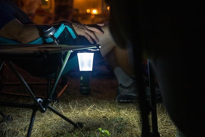 Cascade Mountain Tech Collapsible IPX4 Water-Resistant LED Lantern with 4 Light Modes - 3 Pack,Black/Silver