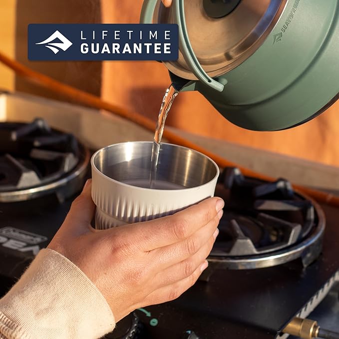 Sea to Summit Detour Stainless Steel Collapsible 16 Ounce Camp Mug, Bombay Brown