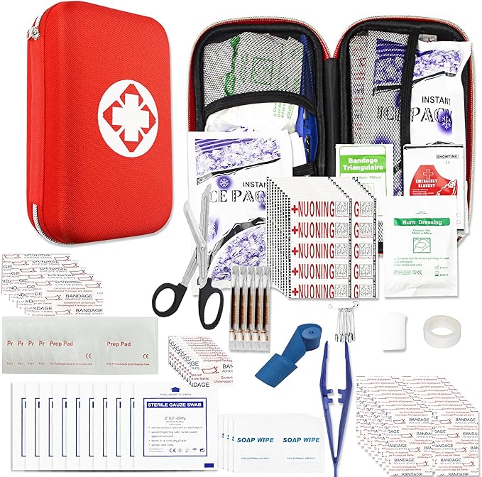 Car-First Aid-Kit Travel-Emergency Home-Essential - 274Pcs First Aid Kits Refill Supplies for Business College Dorm Student Boating Outdoor Adventure Emergency Necessities YIDERBO