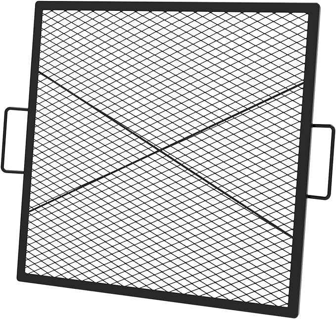 only fire X-Marks Square Fire Pit Cooking Grate, 30-Inch