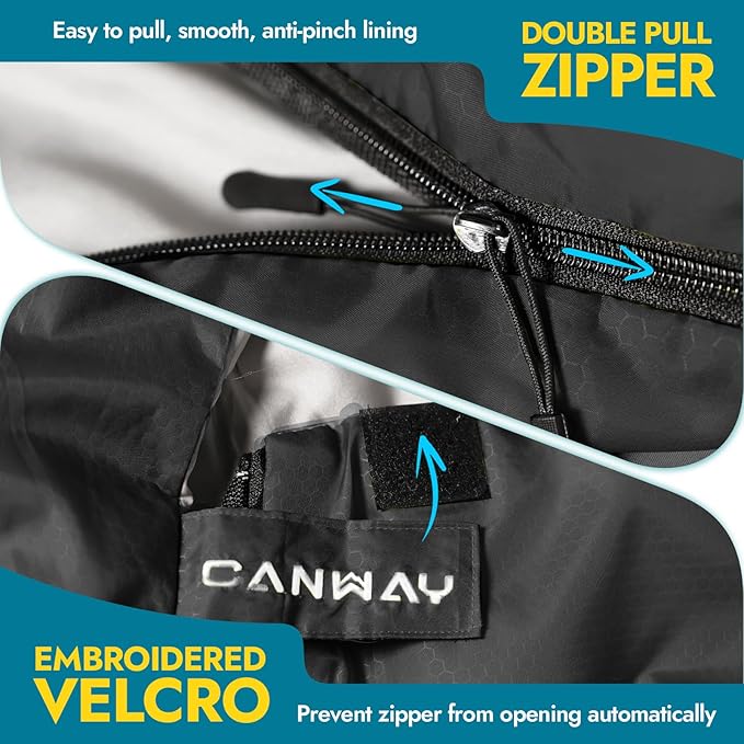 CANWAY Double Sleeping Bag Flannel for Adults Cold Weather Queen Size Two Person Sleeping Bags for Camping with 2 Pillows