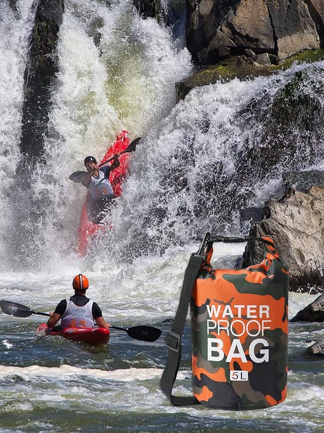 YDYJKI Waterproof Dry Bag Backpack 2L/5L/10L/20L/30L Floating Roll Top Dry Compression Sack Keeps Gear Dry for Kayaking Beach Rafting Boating Hiking Camping and Fishing with Waterproof Phone Case