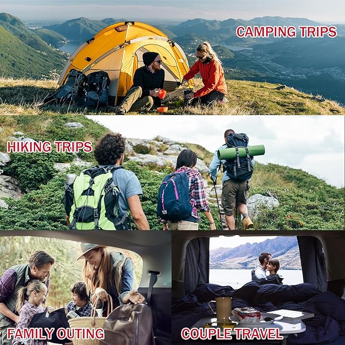 Ultralight Down Sleeping Bag for Adults with 600 Fill Power, Compact Sleeping Bag with Compression Sack for Backpacking, Hiking and Camping