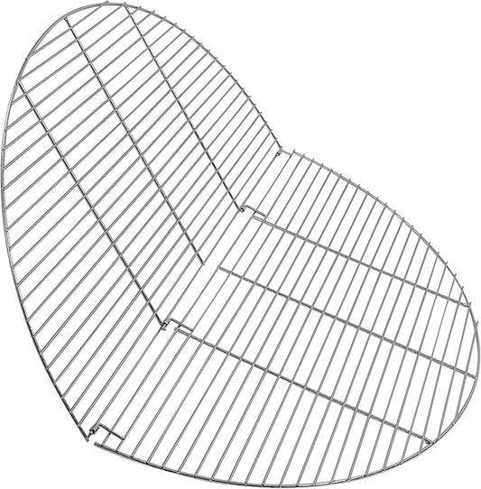 Sunnydaze 40-Inch Heavy-Duty Foldable Chrome-Plated Fire Pit Cooking Grill Grate