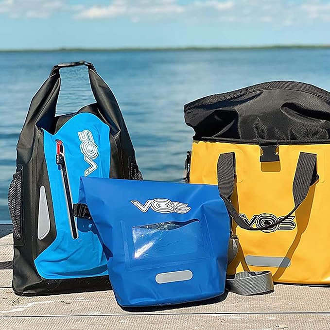 VOS Waterproof Premium Dry Bag – 5L | All-purpose Bag Lightweight Dry Storage Bag Backpack for Travel, Swimming, Boating, Kayaking, Camping, Beach (Blue)