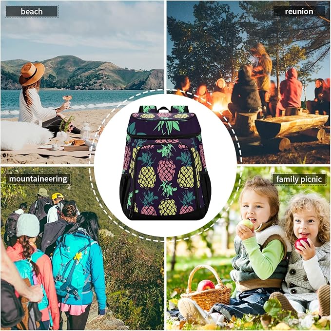 Cooler Backpack Insulated Leak Proof Beach Cooler Bag 30 Cans Waterproof Lightweight Soft Lunch Picnic Cooler for Men Women