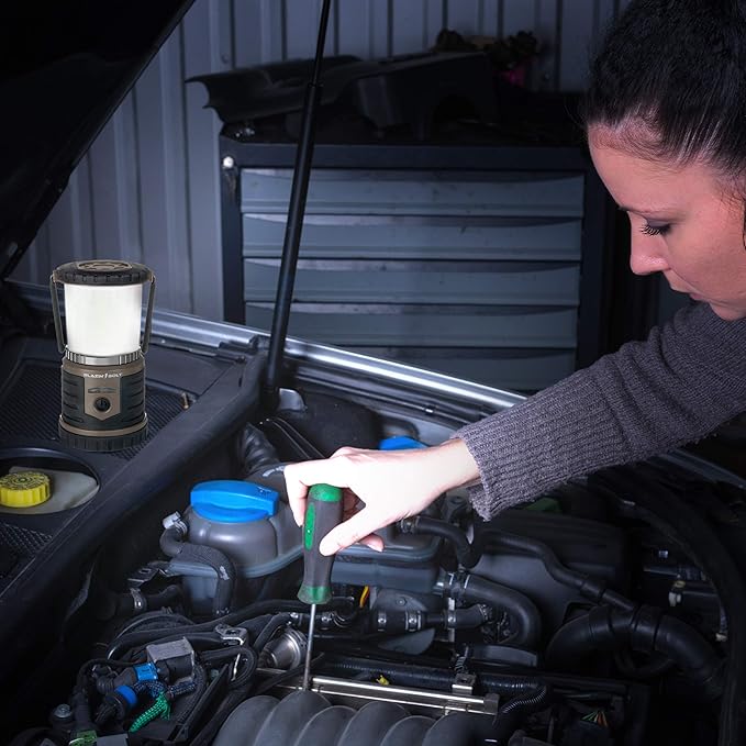 Blazin Bolt Rugged USB Rechargeable Lantern | 400 Lumen | 400 Hours of Light | 6000mAh Power Bank | 6 Modes | Camping, Emergency, Power Outage, Storm, Blizzard, Hurricane Survival