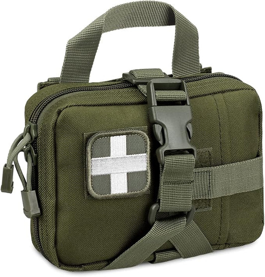 Tactical EMT Pouch, Rip Away Molle Medical Pouches IFAK Tear-Away First Aid Kit Emergency Survival Bag for Travel Outdoor Hiking