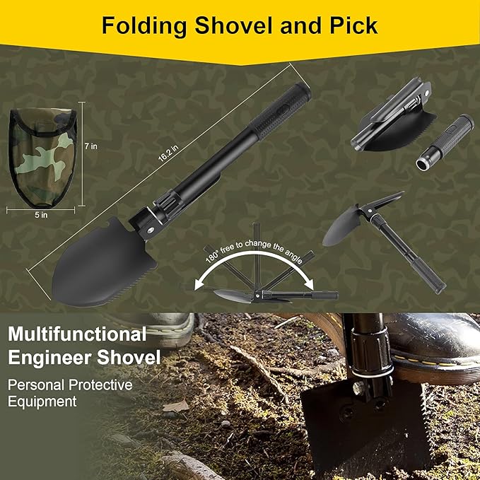 Survival First Aid Kit, 248PCS Survival Tools Camping Essentials Tactical Gear Emergency Trauma Medical Supplies Packed in a MOLLE Pouch, Saber Card,Cool for Men Camping Hiking Outdoor Activities