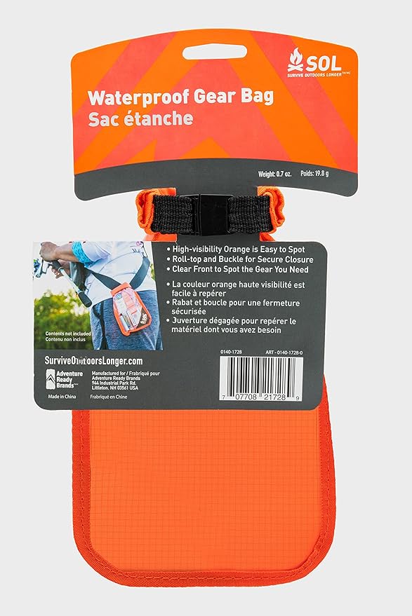 S.O.L. Survive Outdoors Longer SOL Waterproof Gear Bag Dry Bag (Pack of 3)