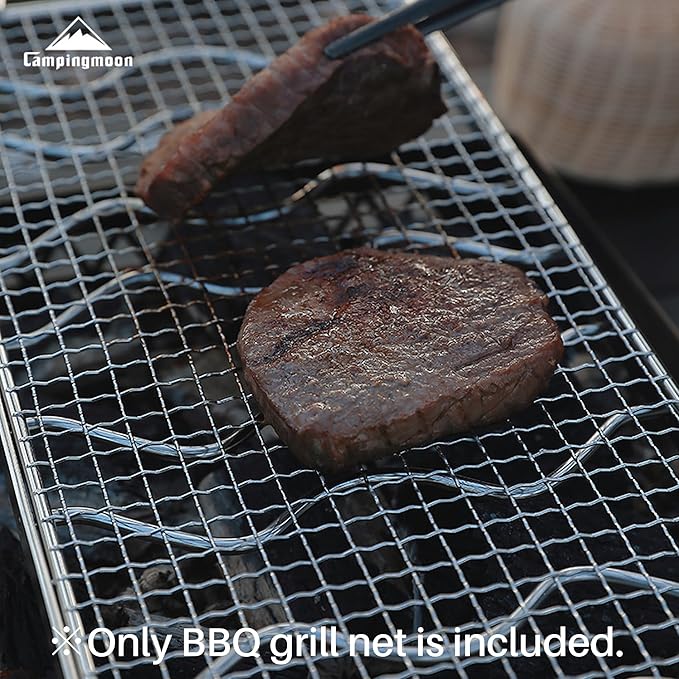 CAMPINGMOON 21.5"x9.2" Cooking Grid for Portable Campfire Grill MS-1019-W