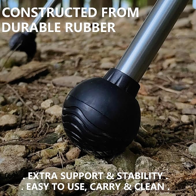 Fits 16mm Legs Camping Chair Anti Sink Rubber Ball Feet Anti Slipery Set of 4 Stability Chair Leg Cap Fishing Hiking Uneven Floor Portable Camping Chair Feet