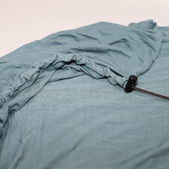 Travel Sheets for Hotel, Rayon Derived from Bamboo, Stretchy Sleep Sack for Adults, Warm Weather/Summer Sleeping Bag Liner for Camping and Travel, Rectangular with Pillow Pocket, Mummy, Cooling Sheets