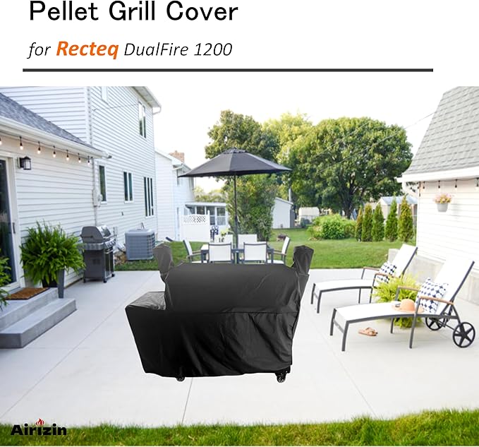 Premium Grill Cover Replacement for Recteq DualFire 1200 Wood Pellet Grill,for Rec Tec DualFire RT-1200 Grill Cover Accessories