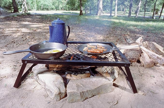 Heavy Duty Camp Large Grill Black, Extra Large