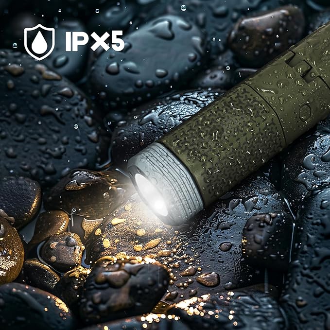 Telescopic Camping Lights,Portable Camping Lantern with Storage Bag,10500mAh Rechargeable Outdoor Adventure Emergency Light,Waterproof LED Work Lights with Magnetic (Dark Green)