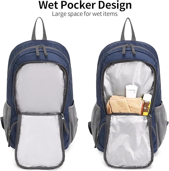 35L Lightweight Foldable Waterproof Packable Travel Small Hiking Backpack Daypack for men women