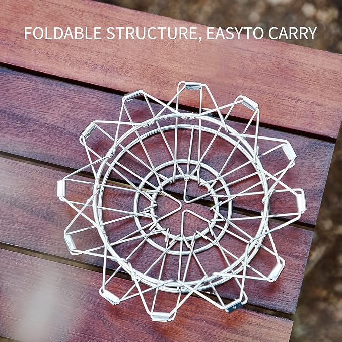 Bincoo Pour Over Coffee Maker, Portable Stainless Steel Reusable Coffee Filter, Mini Collapsible Paperless Single Serve 1-2 Cup Coffee Dripper Cup Easy To Clean For Travel Camping Offices (gold)