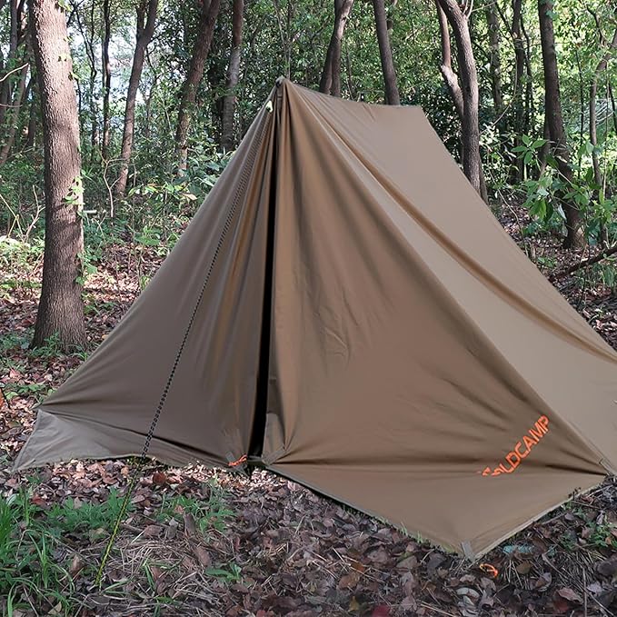 Waterproof Camping Tarp,70D Nylon 10X13.2ft Hammock Rain Fly ,UV 50+ and PU15000mm Tent Tarp Shelter Canopy,Heavy Duty Multifunctional Sun Shade or Rain Fly Essentials for Hiking (118 * 118 in)