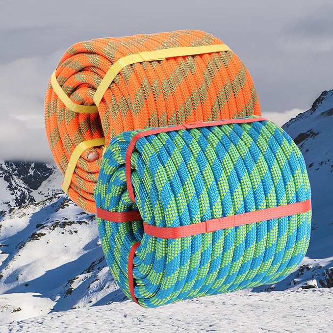 1/2inch Arborist Rope Tree Climbing Rope 48 Strand(200ft) Polyester Bull Rope for Swing Pulling Outdoor Marine