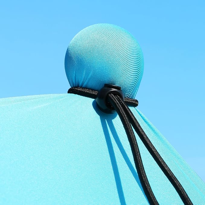 Beach Tent Sun Shelter - UPF50+ UV Protection 9.8 x 6.5 Ft Beach Canopy with Sandbags, Poles, Grond Pegs and Anti-Wind Ropes for Outdoor Fun