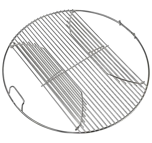 Noa Store 22 Inch Stainless Steel Grill Grate Round Hinged Cooking Grill Grate Used as Replacement Grill Grate, Fire Cooking Grate and BBQ Grill Grates Replacement